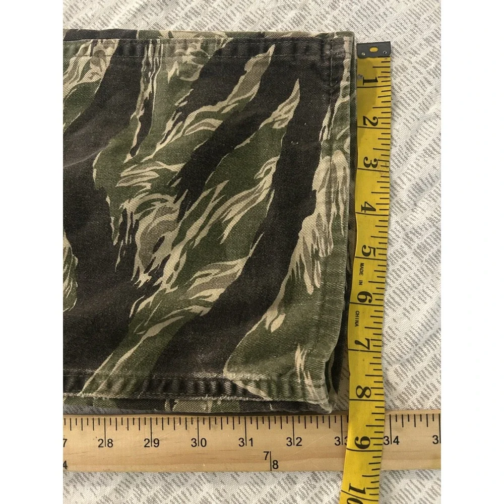 Vintage Tiger Stripe Combat Trousers Men Medium Camo Cargo Military Pants USA